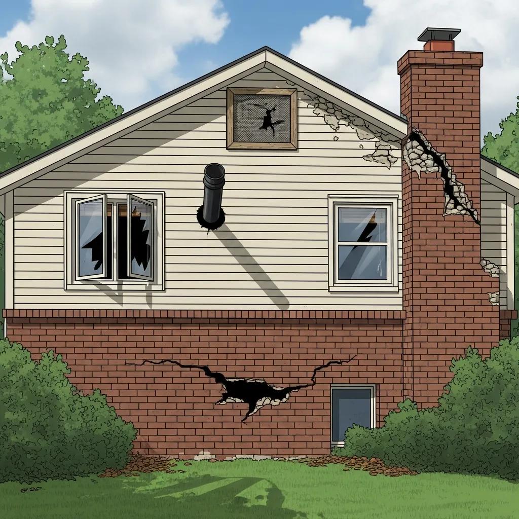 Structural entry points in a Port Coquitlam home for pest management